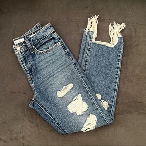 Guess jeans distressed straight leg
